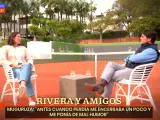 Garbiñe Muguruza habla con Fran Rivera.