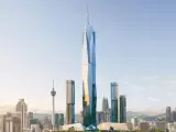 Tiene 118 pisos y 678,9 metros de altura.