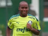 Endrick, durante un entrenamiento con el Palmeiras