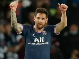 Leo Messi, con la camiseta del PSG.
