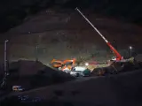 MLG (Totalán) 25-01-2019.-El grupo de rescate de mineros asturianos prosiguen cavando para intentar rescatar al menor caído en un pozo en Totalán.-ÁLEX ZEA.