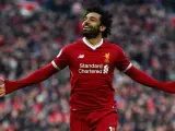 La estrella del Liverpool, Mohamed Salah.