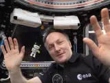 ROBert junto a Matthias Maurer en la Estación Espacial Internacional