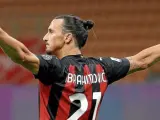 La estrella del Milán Zlatan Ibrahimovic.