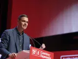 El presidente del Gobierno, Pedro Sánchez, este sábado en Zamora en un acto del PSOE.