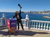 La cantante Chanel, que representará a España en Eurovisión 2022, este domingo.