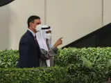 Pedro Sánchez en su visita a Dubái
