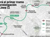Metro de Madrid dará un nuevo ‘estirón’ con la llegada del nuevo año. En enero está previsto que comiencen las obras de ampliación de la línea 3 (L3) desde Villaverde hasta El Casar (Getafe) y diez meses después, en noviembre, empezarán los trabajos en la L11, la que será la nueva línea diagonal del suburbano.