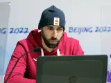 Ander Mirambell, durante la rueda de prensa previa a los Juegos Olímpicos de Pekín