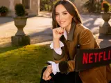 Tamara Falcó, en el rodaje de 'Tamara Falcó: La marquesa', de Netflix.