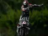 Maverick Viñales, durante la pretemporada 2022 de MotoGP sobre la Aprilia RS-GP 22