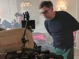 Paul Thomas Anderson en el rodaje de 'El hilo invisible'
