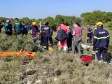 Sucesos.- Rescatan a un hombre y un perro tras caer a un pozo de seis metros en las lagunas de Torrevieja