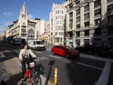 Las bicis tendrán un carril propio para circular por la Via Laietana.