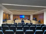 Sala de vistas del juicio contra el "acoso" a los mellizos de Pablo Iglesias e Irene Montero.