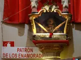 Reliquias del patrón de los enamorados en la Iglesia de San Antón.