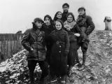 Camaradas de la comuna de entrenamiento de pioneros en Bialystok, en 1938.