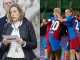 Carme Forcadell y el FC Barcelona femenino