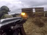Soldados rusos de maniobras de combate en Bielorrusia