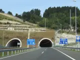 Uno de los túneles de la autovía Deskarga, la A-636