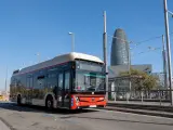 Uno de los autobuses de Transports Metropolitans de Barcelona (TMB).