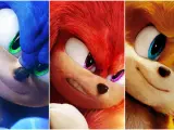 Sonic, Knuckles y Tails en los pósters de 'Sonic. La película 2'.