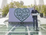 El consejero de Presidencia, Elías Bendodo, presentó ayer la marca "Corazón Andaluz"