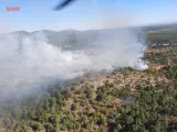 Sucesos.- Extinguido el incendio forestal declarado el martes en Olocau