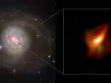 Un agujero negro supermasivo en el centro de la cercana galaxia Messier 77