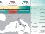 Presencia del lobo en Europa.