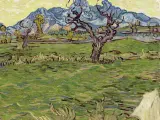 La obra de Vincent van Gogh, 'Champs prês des Alpilles', pintada en 1889 durante su ingreso en el hospital psiquiátrico de Saint-Remy.
