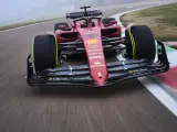 Carlos Sainz, al volante del Ferrari F1-75.