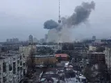 Ataque sobre la torre de televisión de Kiev