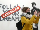 Exhibición 'The World of Banksy' en Turín.