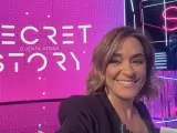 Toñi Moreno en el plató de Secret Story