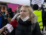 Varios refugiados procedentes de Ucrania llegan a Sants (Barcelona) para ser acogidos en España