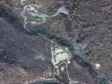 Vista aérea del centro de de pruebas nucleares de Punggye-ri, en Corea del Norte, en una imagen de archivo.