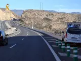 Autovía A-7 a la altura de Almería, lugar en el que se produjo el accidente mortal.