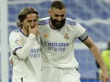 Luka Modric y Karim Benzema, líderes del Real Madrid.