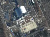 Imagen de satélite de la central nuclear de Chernóbil, en Ucrania, tomada el 10 de marzo de 2022.