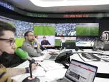 El equipo de Radioestadio durante una jornada de fútbol europeo