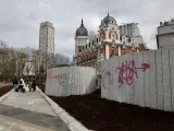 fotografo: Jorge Paris Hernandez [[[PREVISIONES 20M]]] tema: Grafitis en Plaza de España