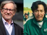 Steven Spielberg y Lee Jung-jae ('El juego del calamar').