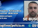 Clóvis Cláudio Duval Abreu, fugitivo portugués buscado en España
