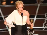 Patricia Arquette recibiendo el Oscar por 'Boyhood'