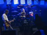 El batería Taylor Hawkins tocando con los Foo Fighters en el Lollapalooza de Berlín en 2017.