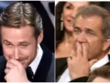 Imágenes de Ryan Gosling y Mel Gibson en el meme de los Oscar 2022.