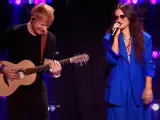Ed Sheeran y Camila Cabello en el concierto benéfico por Ucrania.