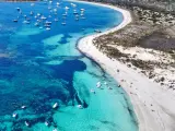 La isla de Espalmador, al norte de Formentera.