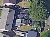 Imágenes satélite de la casa con cientos de bicicletas.